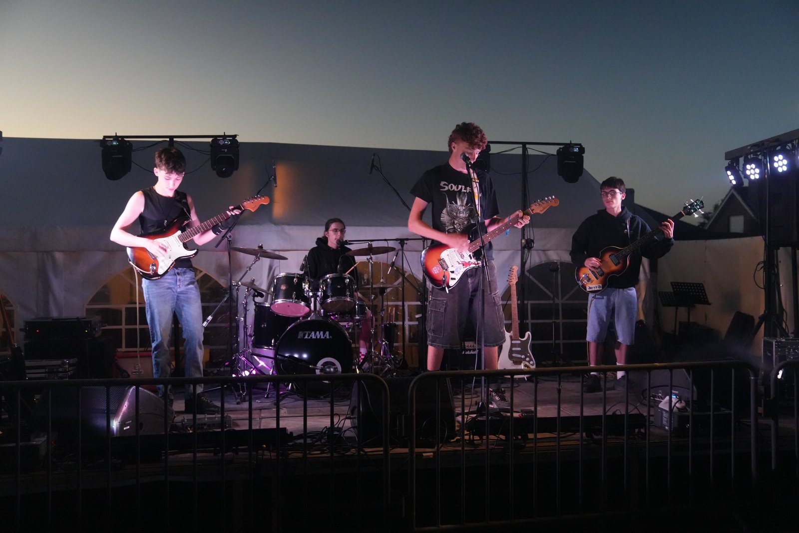 McApple performing together live on stage