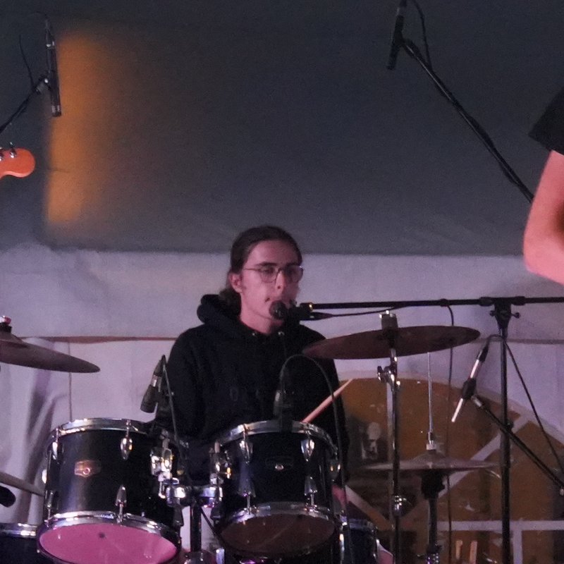Pallieter C. playing drums