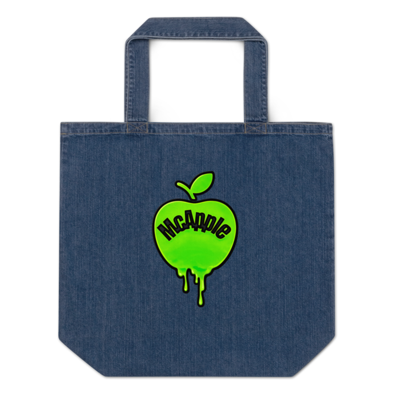 McApple Denim Tote Bag
