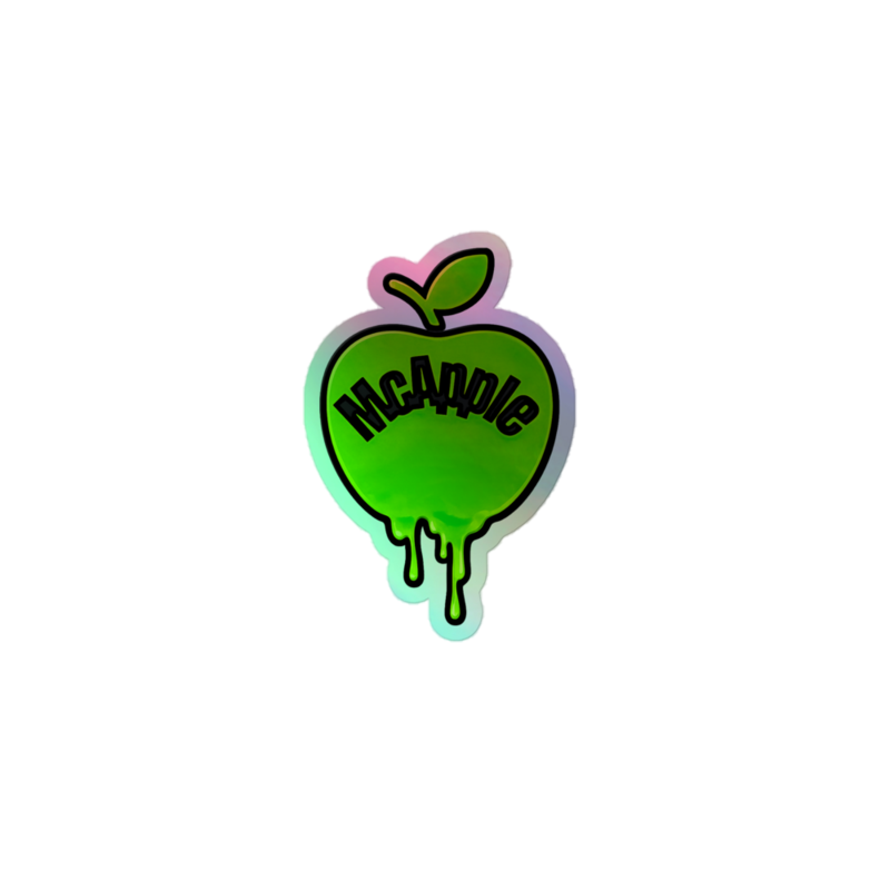 McApple Holographic Sticker