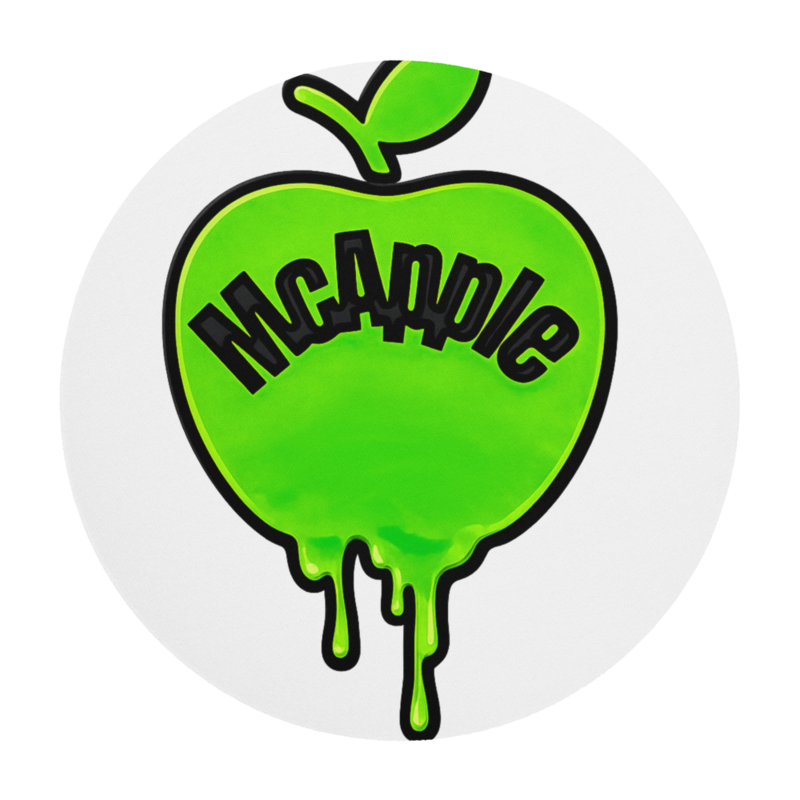 McApple Round Mouse Pad