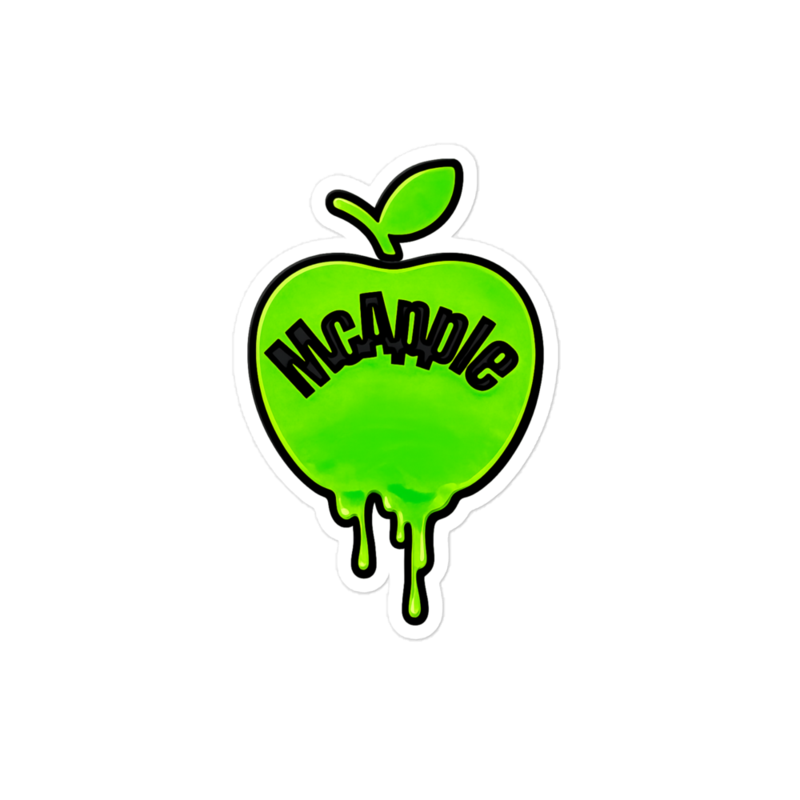 McApple logo sticker